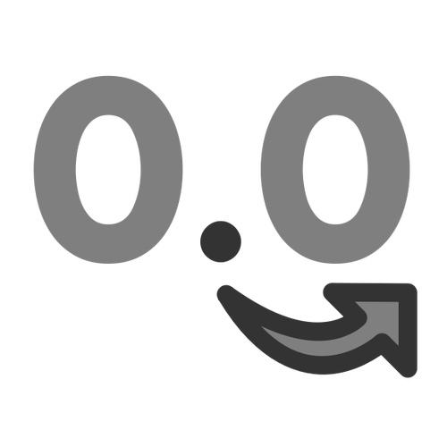 Decimal separator icon