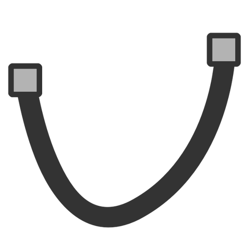 ClipArt icona dello strumento Curva di Bézier