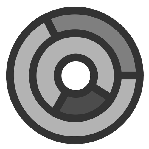 Ícone do gráfico de anéis