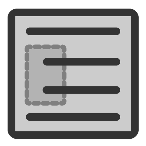 Icono de la herramienta informática color gris