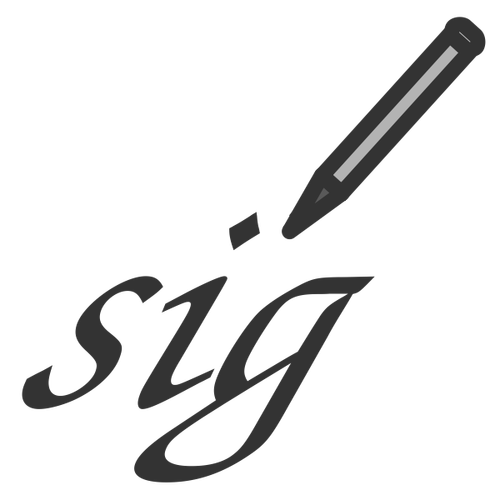 Icône de signature