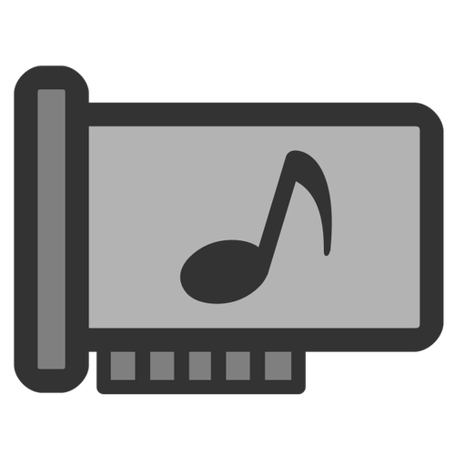 Sound card vector icon