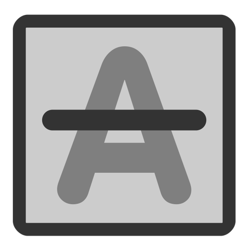 Strikethrough text symbol