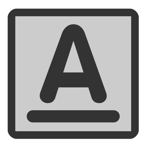 ClipArt icona sottolineatura testo