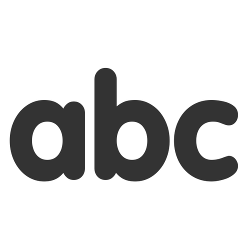 Textsymbol abc