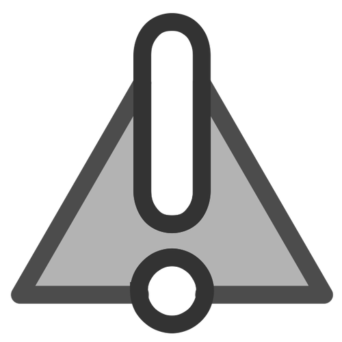 תמונה וקטורית של סמל אזהרה