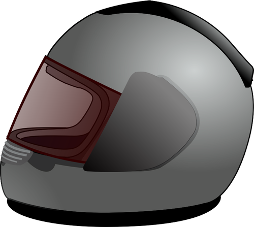 Vector clip art of full-face helmet