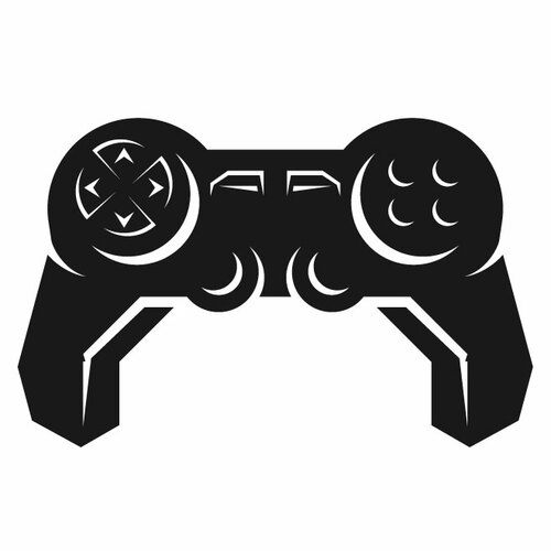 Game controller silhouette clip art