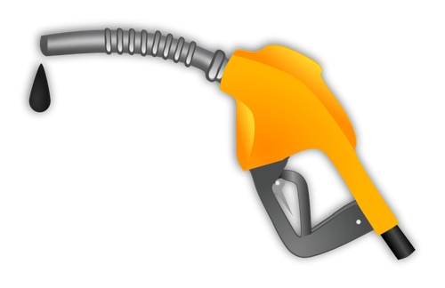 Petrol station gas pistol vector clip art