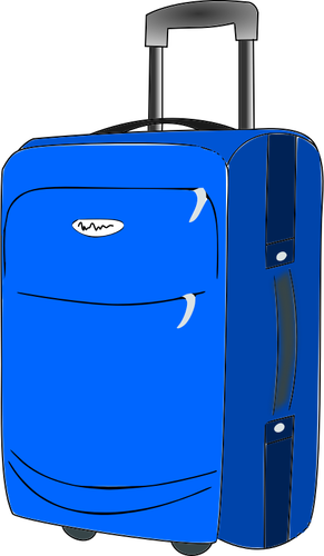 Niebieski bagażu