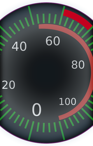 Computer meter vector image