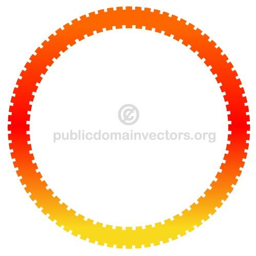 Elementos gráficos vetoriais de forma de engrenagem