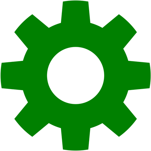 Gröna "Inställningar"-ikonen