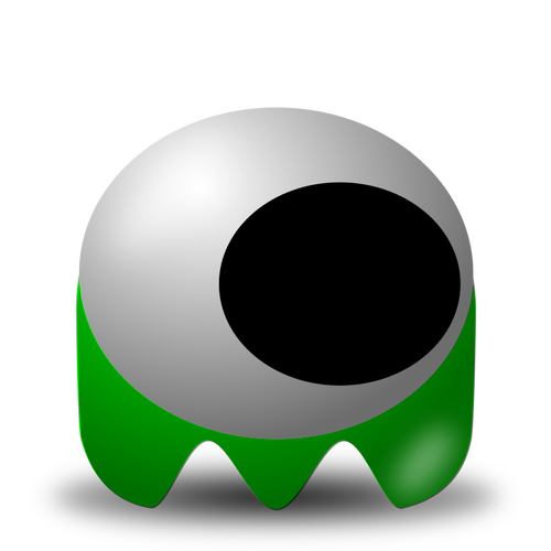 Comic-grüne alien