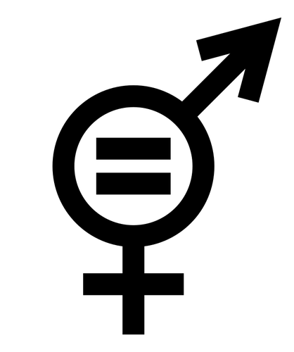 Kjønn likestilling symbol