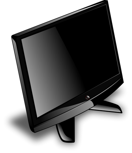 LCD monitor vektor image