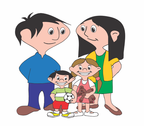 Happy family image