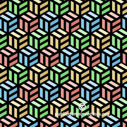 Patrón de cubos de colores