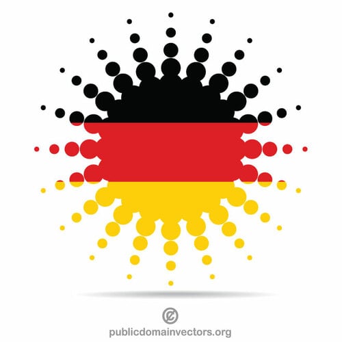 German flag halftone effect