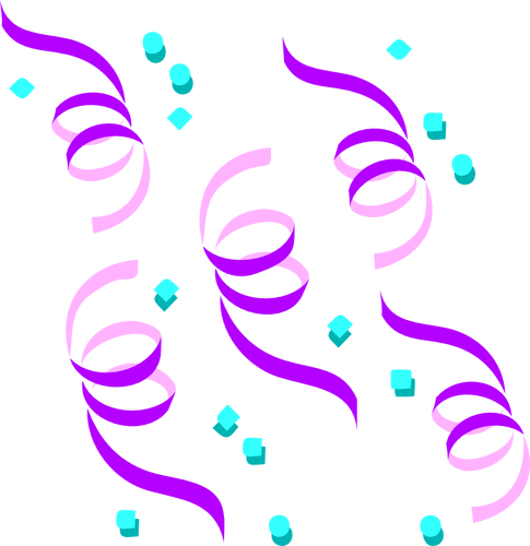 Grafică vectorială de confetti
