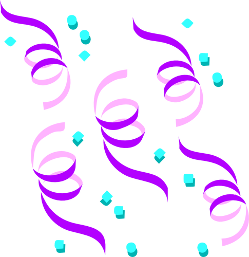 Gráficos vectoriales de confeti