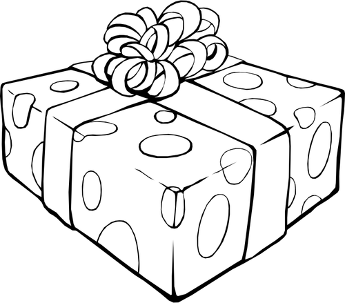 christmas gift coloring pages