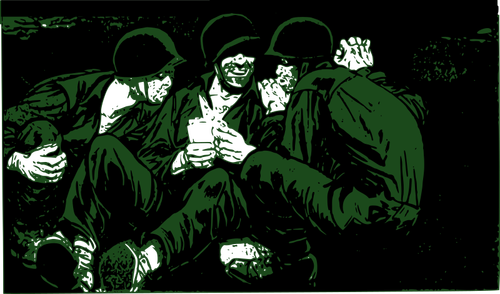 Vojáci v okopu