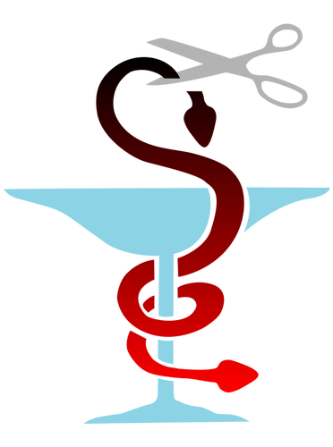 मेडिकल Caduceus वेक्टर छवि