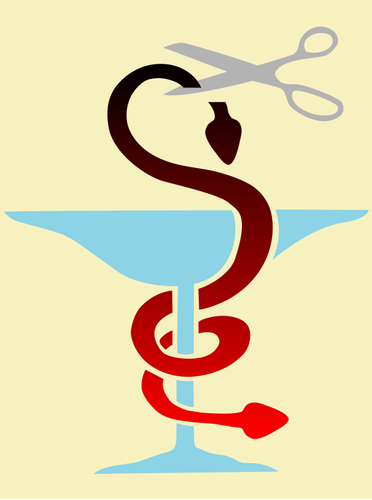 Vector image of medical caduceus