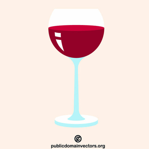 A glass of red wine