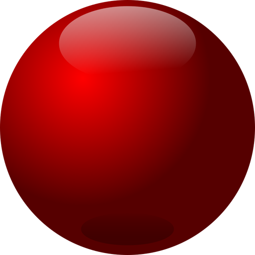 Red glass ball