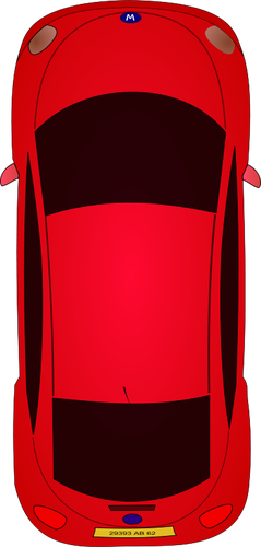 גרפיקה וקטורית מכונית אדומה