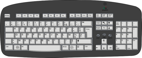 computer keyboard clipart black and white car