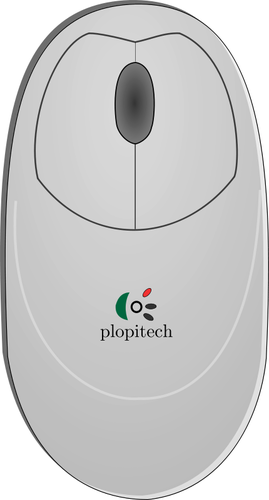Clipart vetorial do mouse de computador