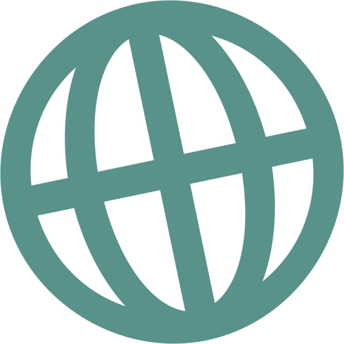 Internet globe symbol