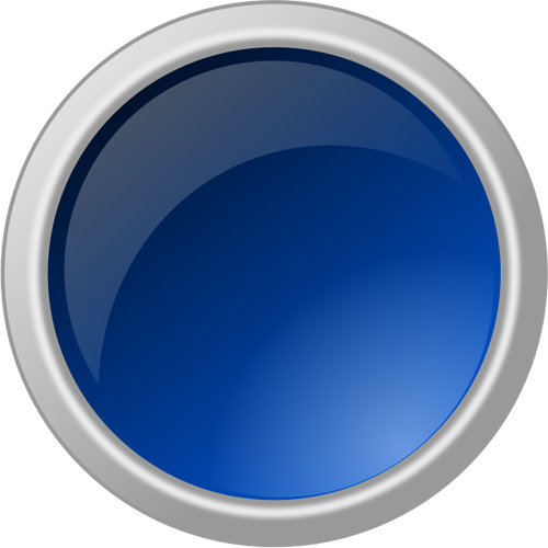 Glossy blue button vector graphics