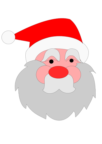 Santa Clause cartoon portrait