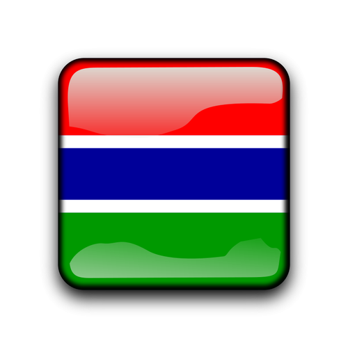 Gambia country flag button