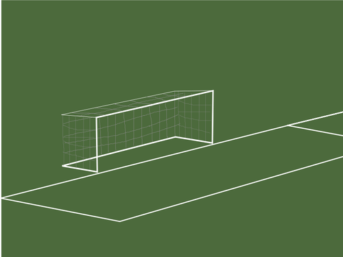 Goal box vector clip art