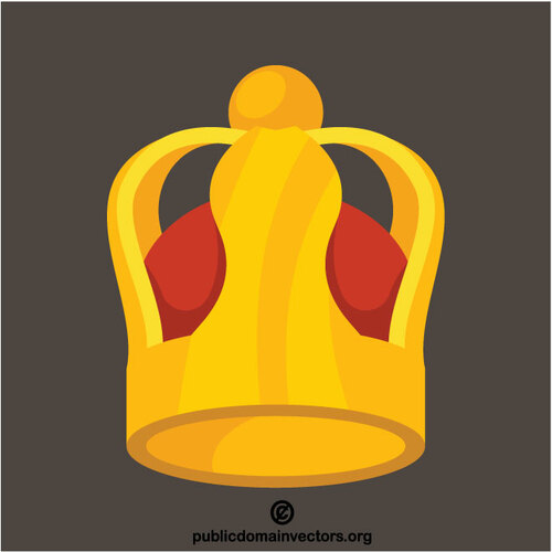 D’or couronne vector clip art