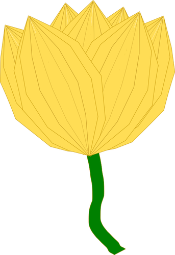 Желтый цветок Иллюстрация