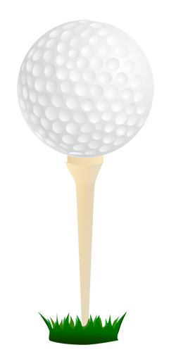 Grafica vettoriale della pallina da golf