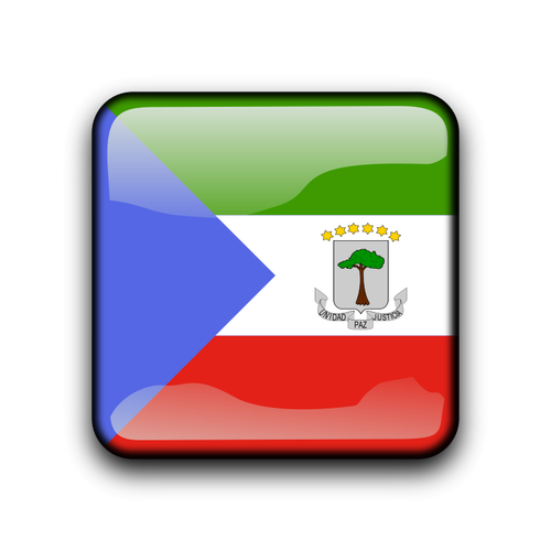 Equatorial Guinea flag button