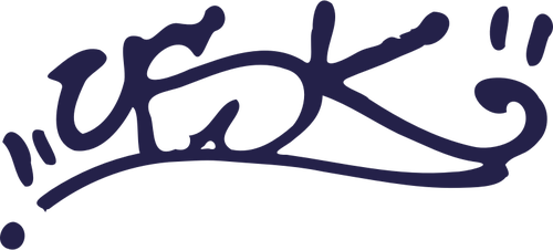 Vektor ilustrasi ungu grafiti Tag