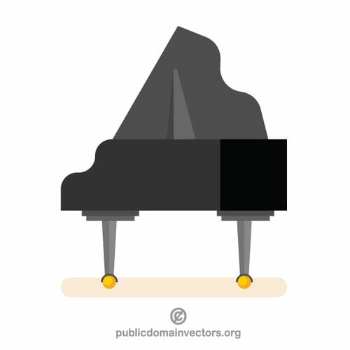 Grand piano vektor klip seni