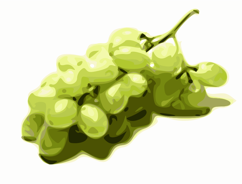 Bilden av stiliserade gröna druvor