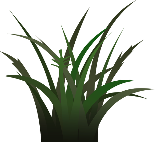 Montón de ilustración vectorial de hierba