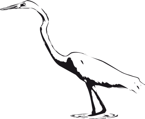 Gran Egret vector imágenes prediseñadas