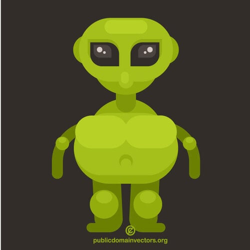 Criatura alienígena verde