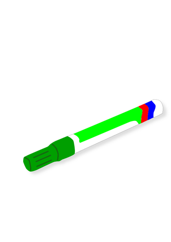 Clipart vectorial de marcador verde